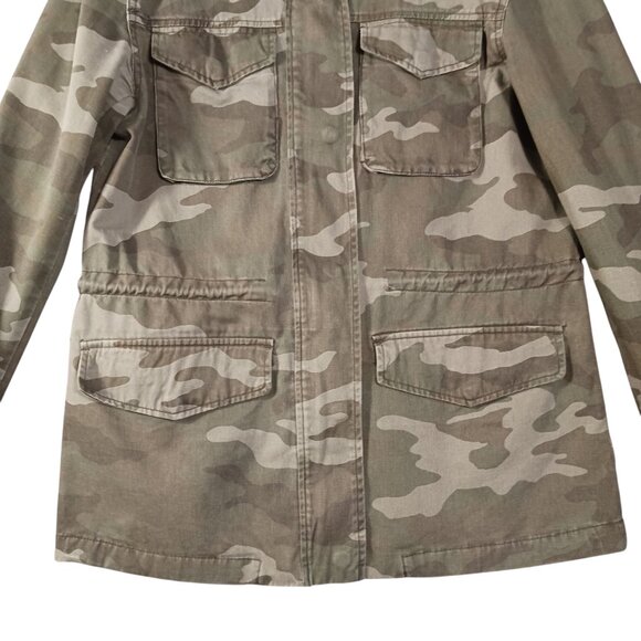 Aeropostale, Camouflage Jacket, Medium, Zip & Snap Front, 100% Cotton, Grunge - Picture 5 of 10